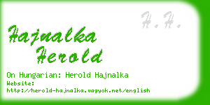 hajnalka herold business card